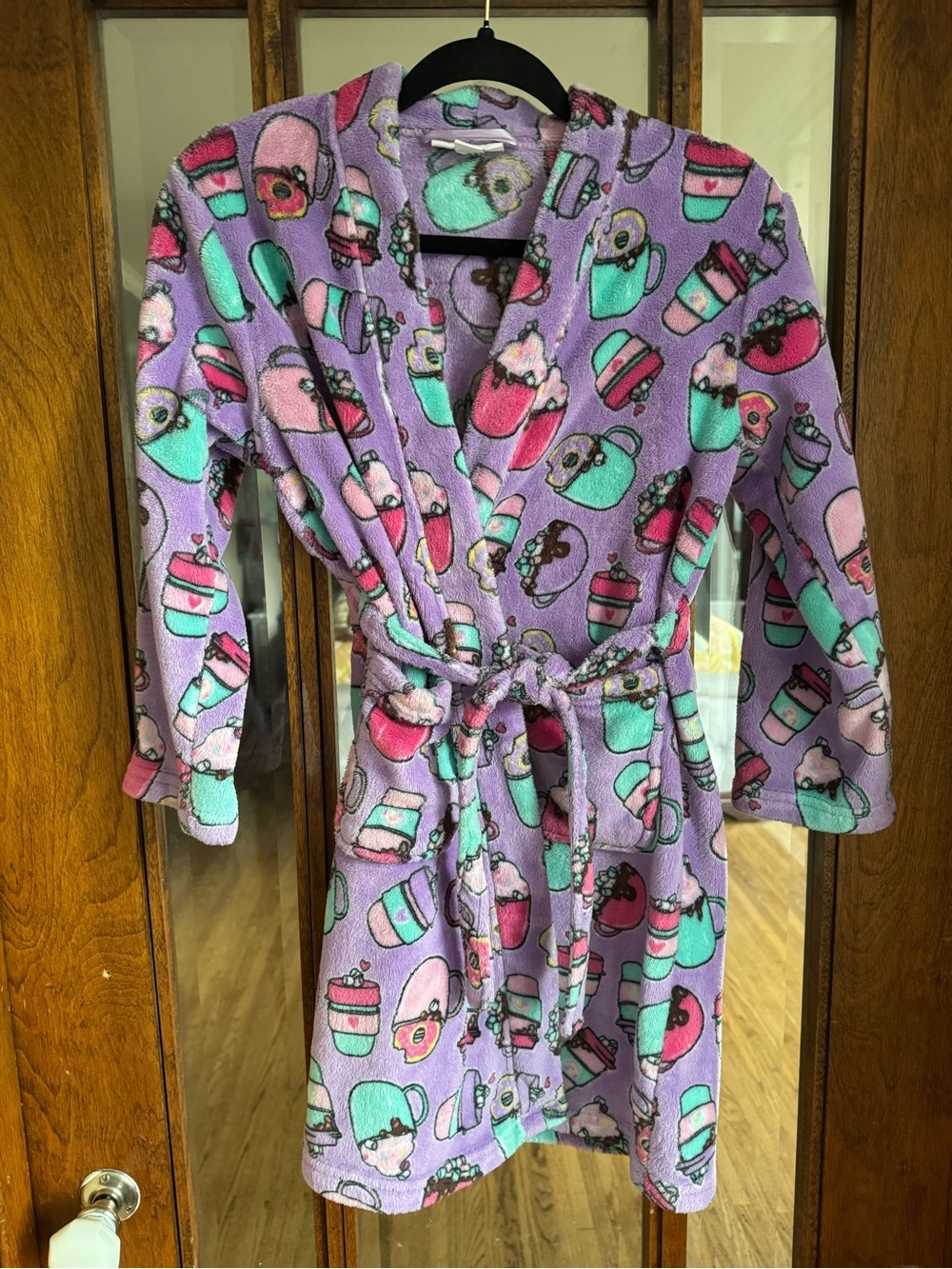 Candy Pink Plush Bath Robe